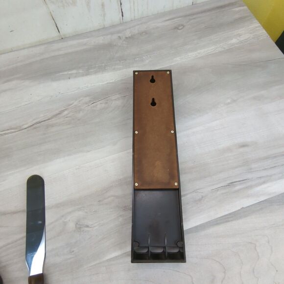 Vintage CUTCO 3 Piece Set 1026 1027 1028 With Bakelite Wall Rack Mount USA Made - Picture 13 of 14